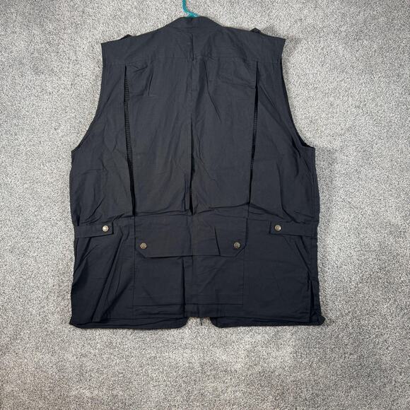 Humvee Adventure Gear Vest Mens XL Black Utility Photography Safari Mesh Pockets - Picture 11 of 13
